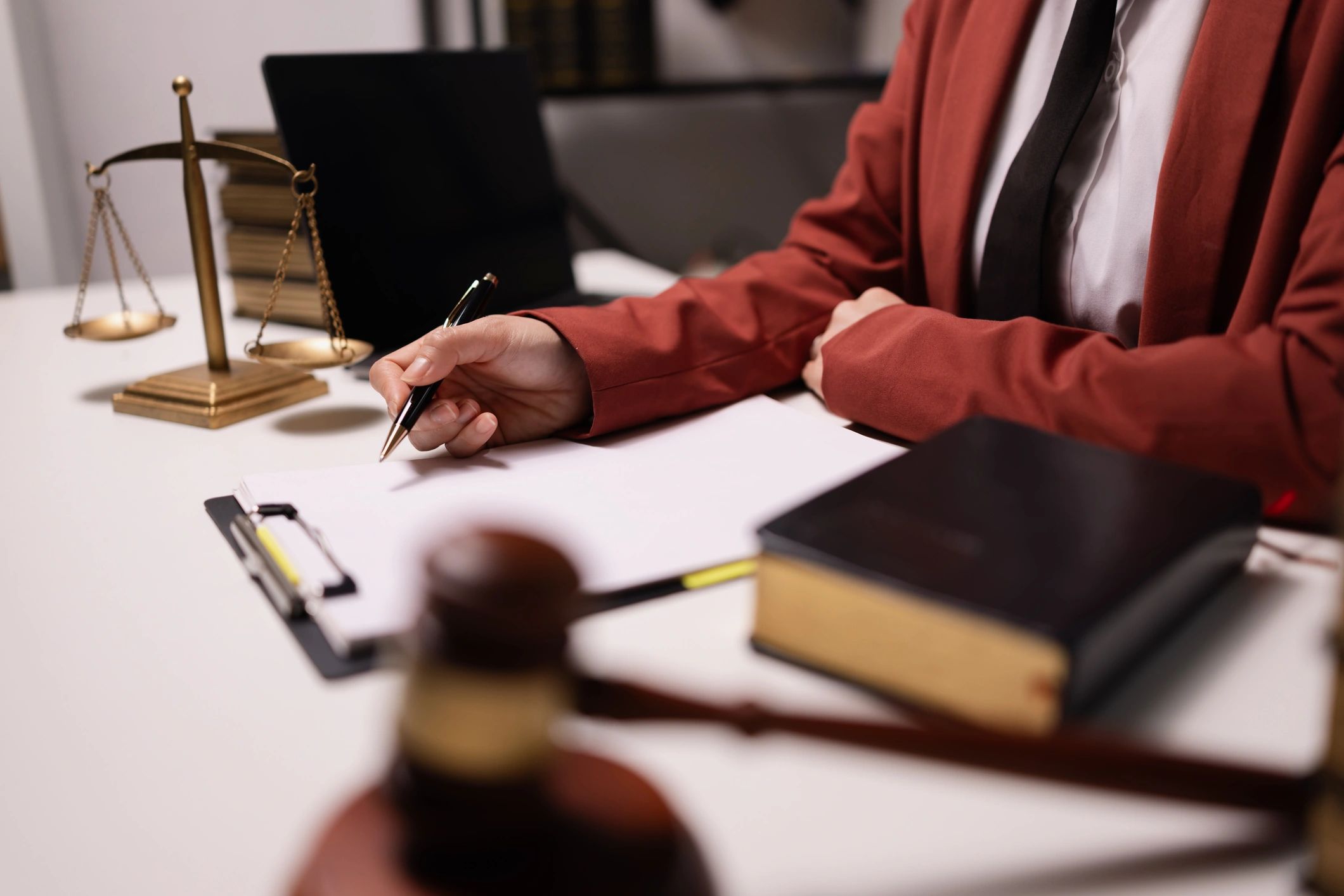professional notary signing documents